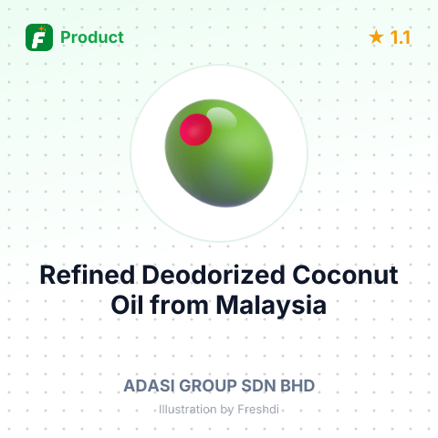 Refined Deodorized Coconut Oil – summary card, no photo uploaded yet