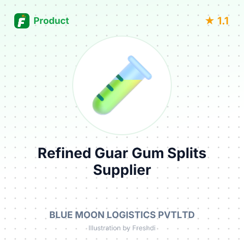 Refined Guar Gum Splits – summary card, no photo uploaded yet