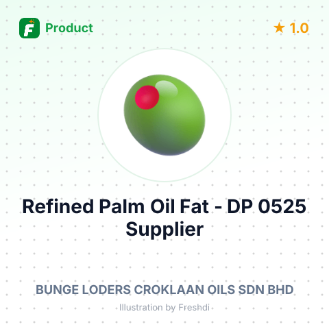 Refined Palm Oil Fat - DP 0525 – summary card, no photo uploaded yet