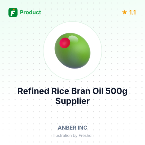 Refined Rice Bran Oil 500g – summary card, no photo uploaded yet