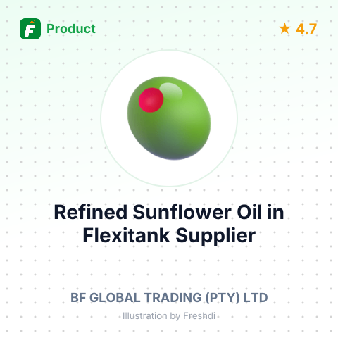 Refined Sunflower Oil in Flexitank – summary card, no photo uploaded yet