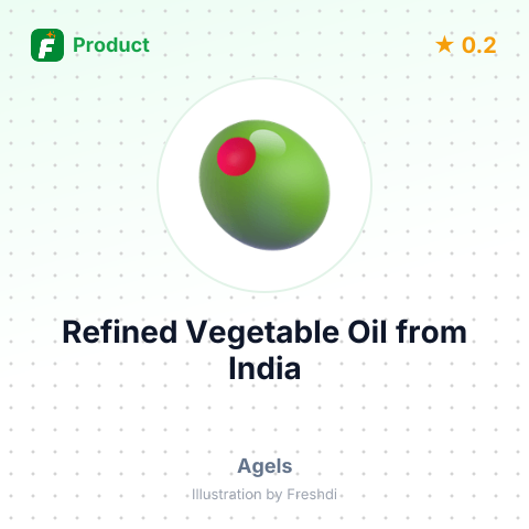 Refined Vegetable Oil – product summary card, no photo uploaded yet