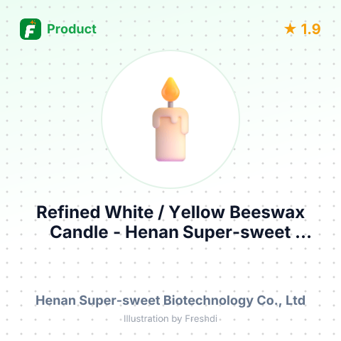 Refined White / Yellow Beeswax Candle – summary card, no photo uploaded yet