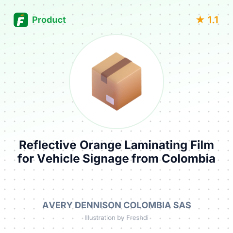 Reflective Orange Laminating Film for Vehicle Signage – summary card, no photo uploaded yet
