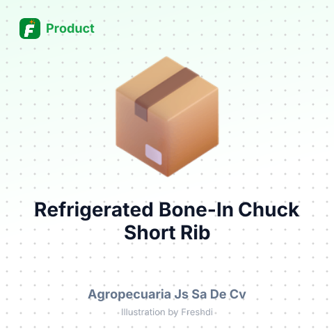 Refrigerated Bone-In Chuck Short Rib – product summary card, no photo uploaded yet