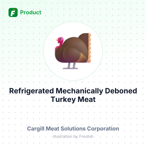 Refrigerated Mechanically Deboned Turkey Meat – summary card, no photo uploaded yet
