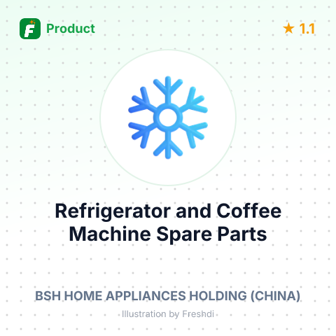 Refrigerator and Coffee Machine Spare Parts – summary card, no photo uploaded yet