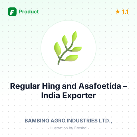 Regular Hing and Asafoetida – summary card, no photo uploaded yet