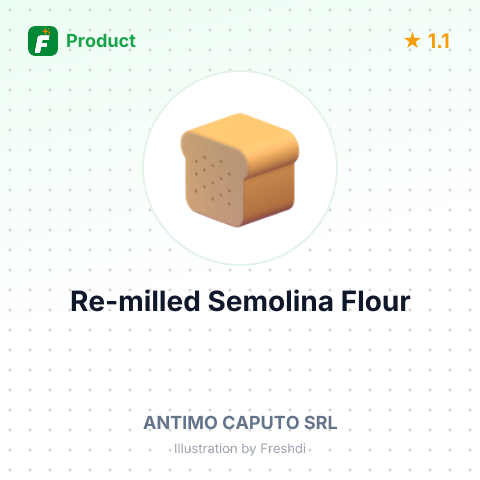 Re-milled Semolina Flour – summary card, no photo uploaded yet
