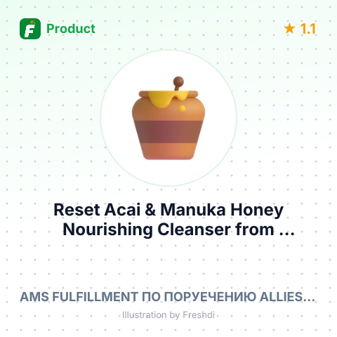 Reset Acai & Manuka Honey Nourishing Cleanser – summary card, no photo uploaded yet