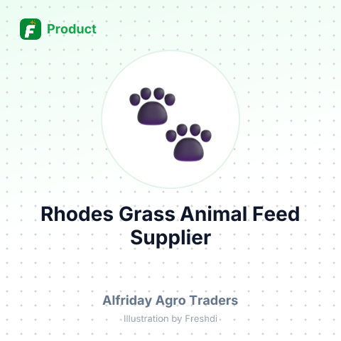 Rhodes Grass Animal Feed – summary card, no photo uploaded yet