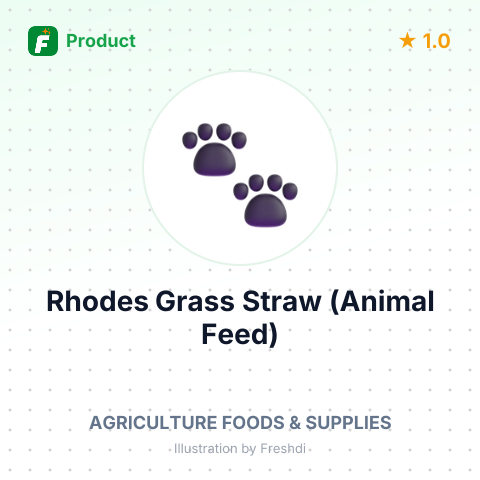 Rhodes Grass Straw (Animal Feed) – summary card, no photo uploaded yet