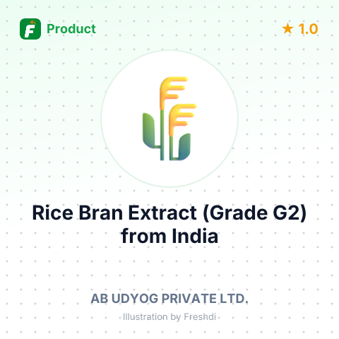 Rice Bran Extract (Grade G2) – summary card, no photo uploaded yet