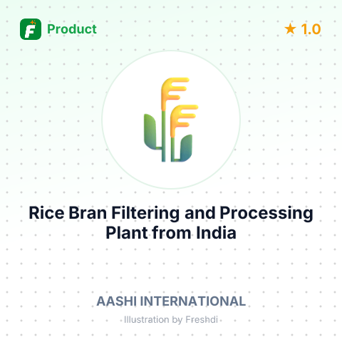 Rice Bran Filtering and Processing Plant – summary card, no photo uploaded yet