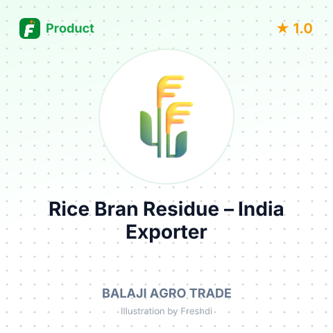 Rice Bran Residue – summary card, no photo uploaded yet