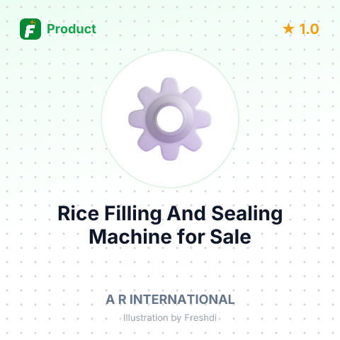 Rice Filling and Sealing Machine with Accessories – summary card, no photo uploaded yet