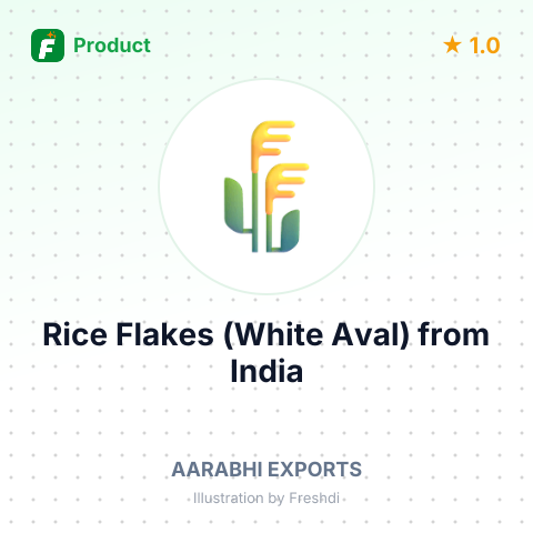 Rice Flakes (White Aval) – summary card, no photo uploaded yet
