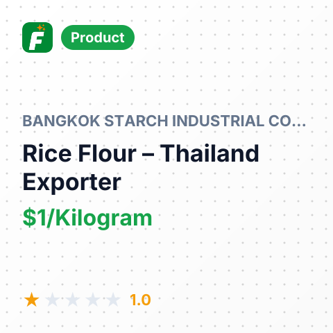 Rice Flour – summary card, no photo uploaded yet