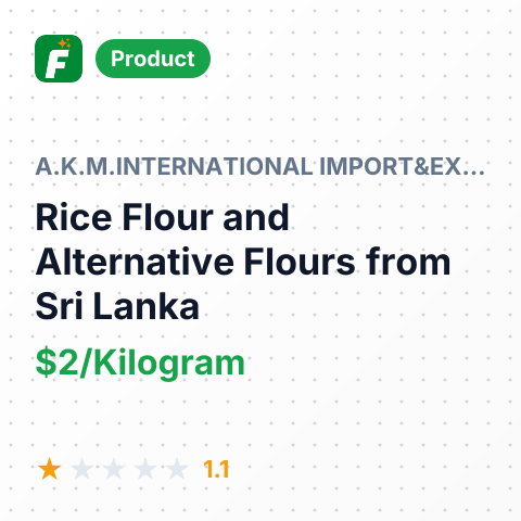 Rice Flour and Alternative Flours – summary card, no photo uploaded yet