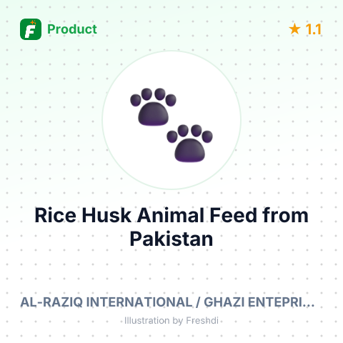 Rice Husk Animal Feed – summary card, no photo uploaded yet
