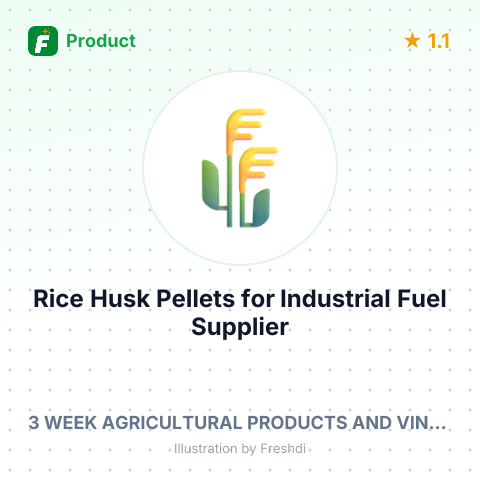 Rice Husk Pellets for Industrial Fuel – summary card, no photo uploaded yet