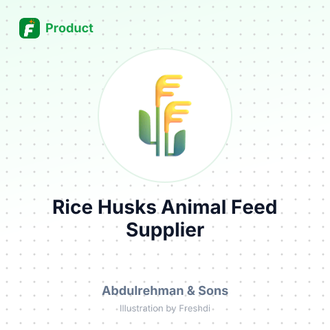 Rice Husks Animal Feed – summary card, no photo uploaded yet
