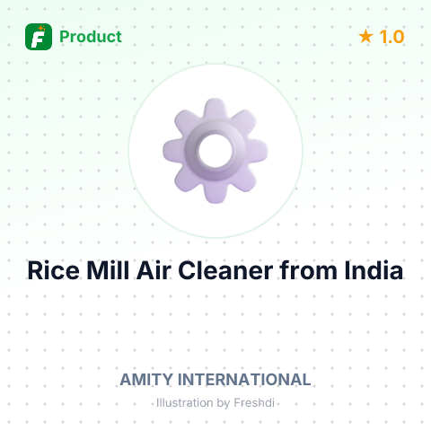 Rice Mill Air Cleaner – summary card, no photo uploaded yet