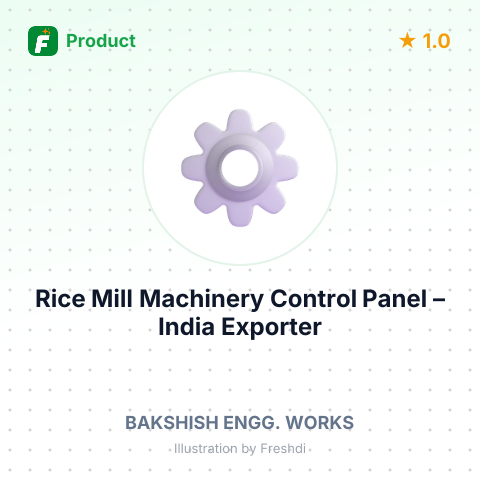 Rice Mill Machinery Control Panel – summary card, no photo uploaded yet