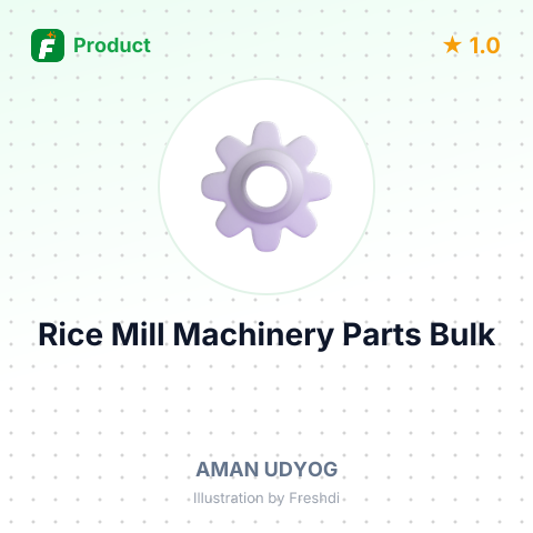 Rice Mill Machinery Spare Parts 8" – summary card, no photo uploaded yet