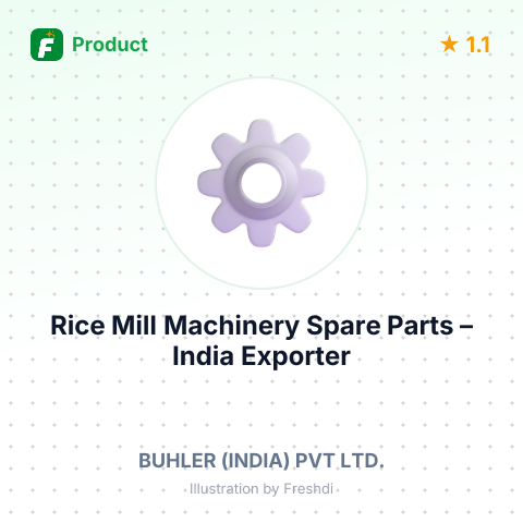 Rice Mill Machinery Spare Parts – summary card, no photo uploaded yet