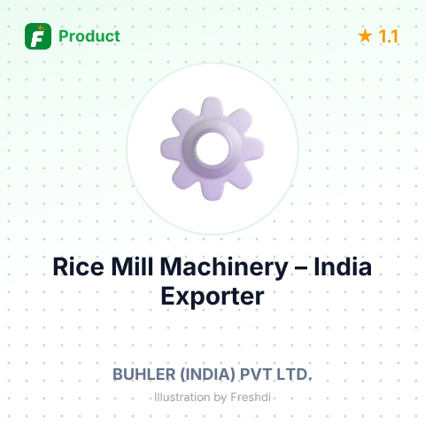 Rice Mill Machinery – summary card, no photo uploaded yet