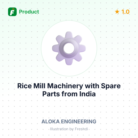 Rice Mill Machinery with Spare Parts – summary card, no photo uploaded yet