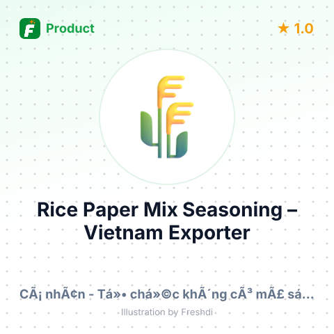 Rice Paper Mix Seasoning – summary card, no photo uploaded yet