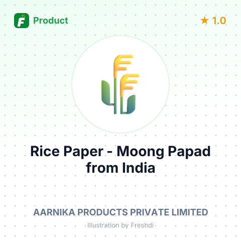 Rice Paper - Moong Papad – summary card, no photo uploaded yet