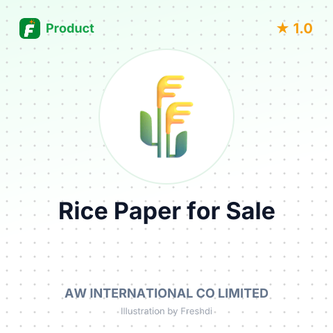 Rice Paper for Bakery Products – summary card, no photo uploaded yet