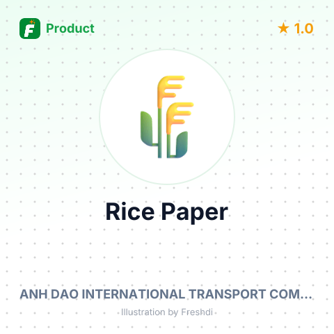 Rice Paper – summary card, no photo uploaded yet
