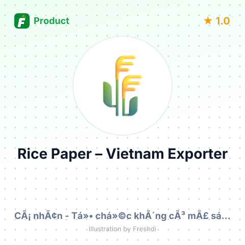 Rice Paper – summary card, no photo uploaded yet