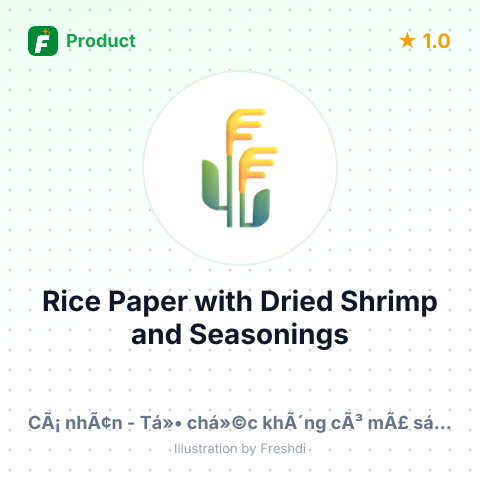 Rice Paper with Dried Shrimp and Seasonings – summary card, no photo uploaded yet