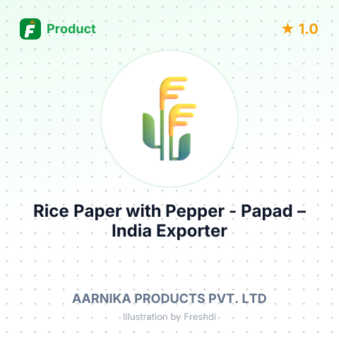 Rice Paper with Pepper - Papad – summary card, no photo uploaded yet