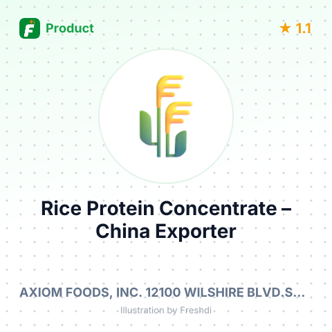 Rice Protein Concentrate – summary card, no photo uploaded yet