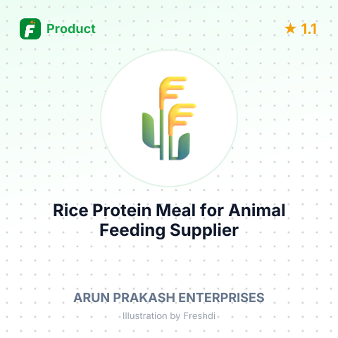 Rice Protein Meal for Animal Feeding – summary card, no photo uploaded yet