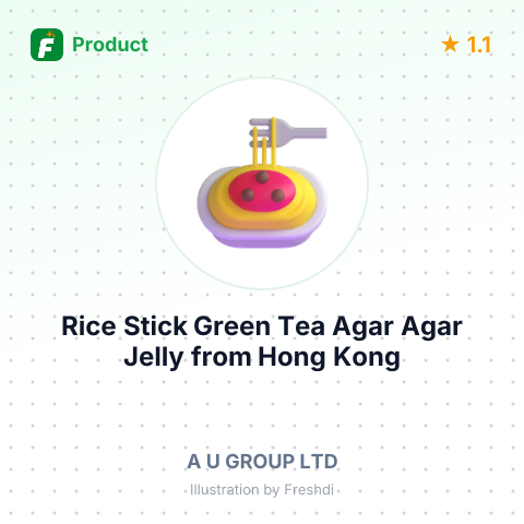 Rice Stick Green Tea Agar Agar Jelly – summary card, no photo uploaded yet