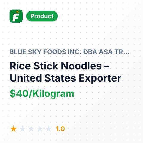 Rice Stick Noodles – summary card, no photo uploaded yet