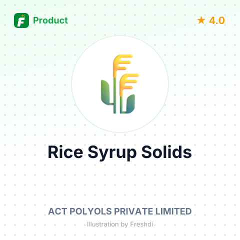 Rice Syrup Solids – summary card, no photo uploaded yet