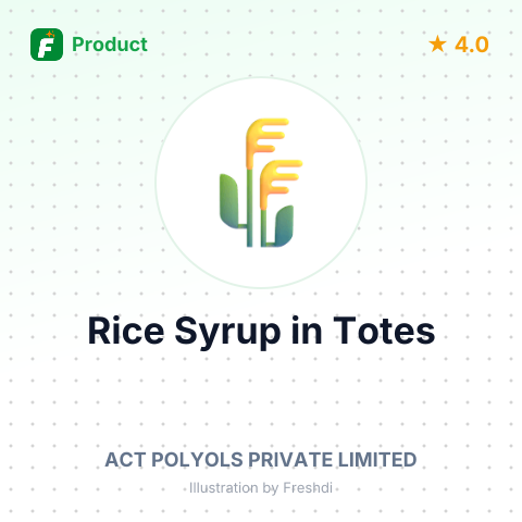 Rice Syrup in Totes – summary card, no photo uploaded yet