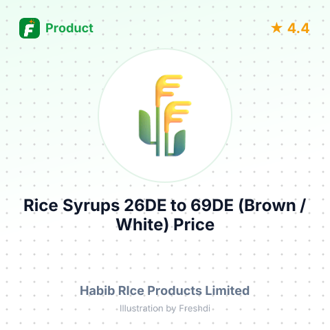 Rice Syrups 26DE to 69DE (Brown / White) – summary card, no photo uploaded yet