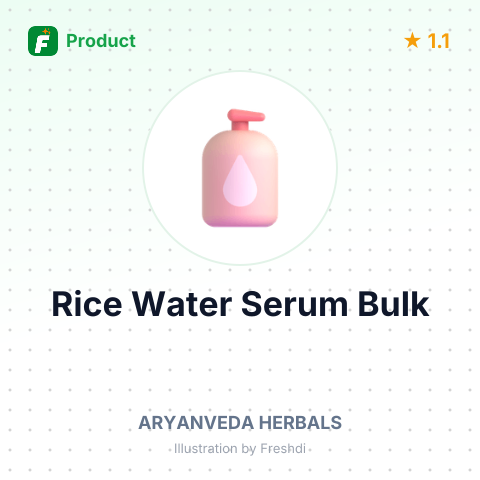Rice Water Face Serum – summary card, no photo uploaded yet