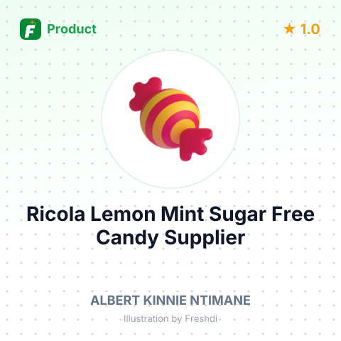 Ricola Lemon Mint Sugar Free Candy – summary card, no photo uploaded yet