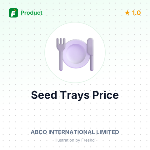 Rigid Black Seed Trays for Rice Planting – summary card, no photo uploaded yet