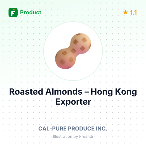 Roasted Almonds – product summary card, no photo uploaded yet